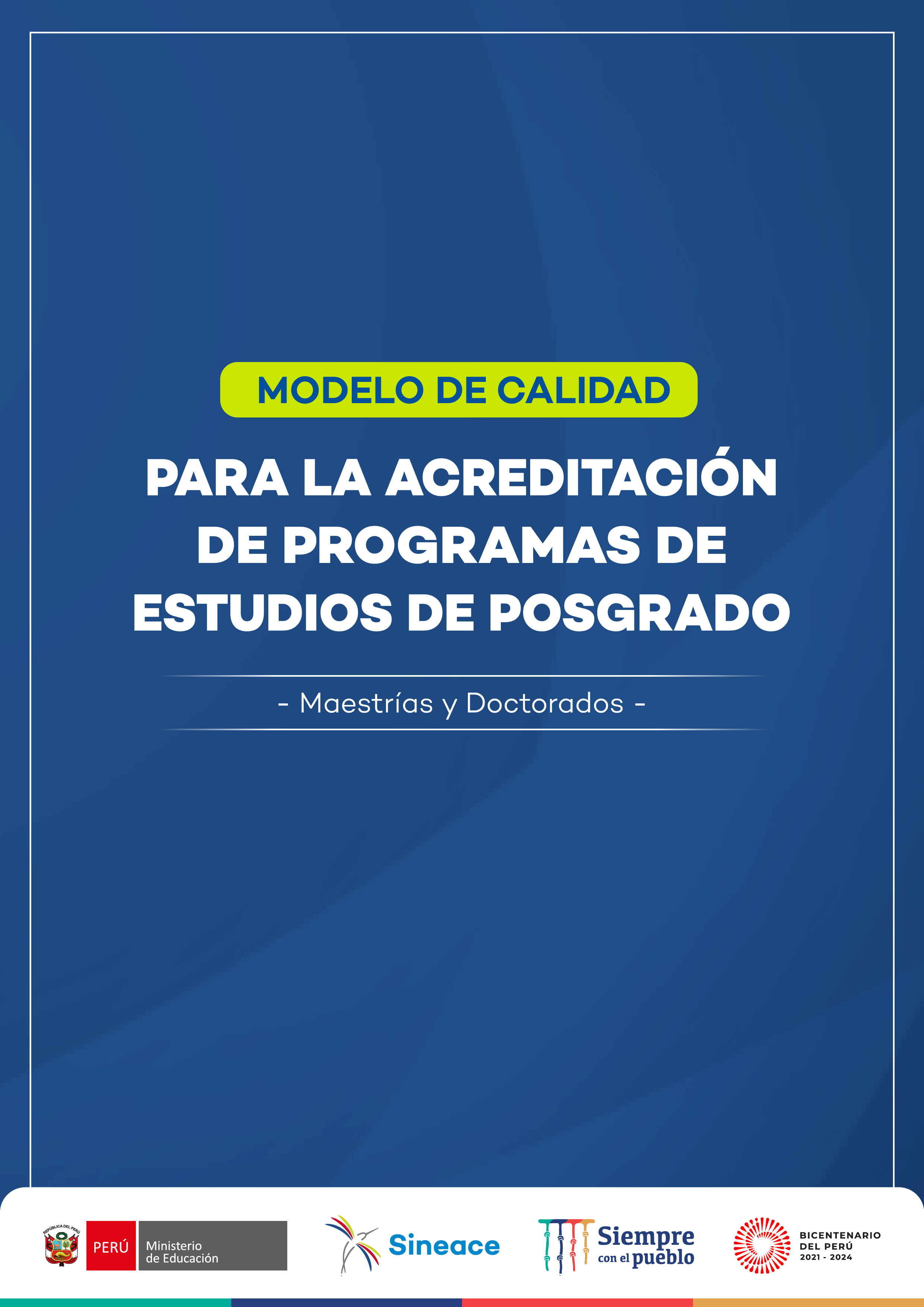 Modelo de Calidad para la Acreditación de Programas de Estudios de